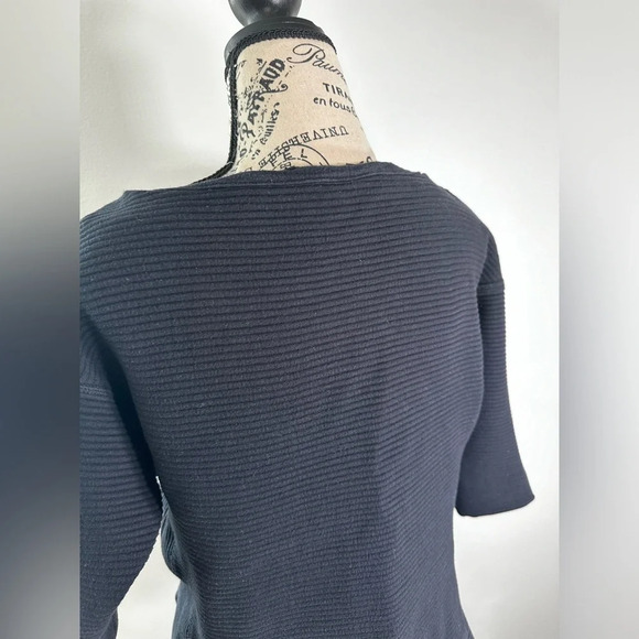 Banana Republic Black Ribbed Sweatshirt Size XS - Picture 4 of 5